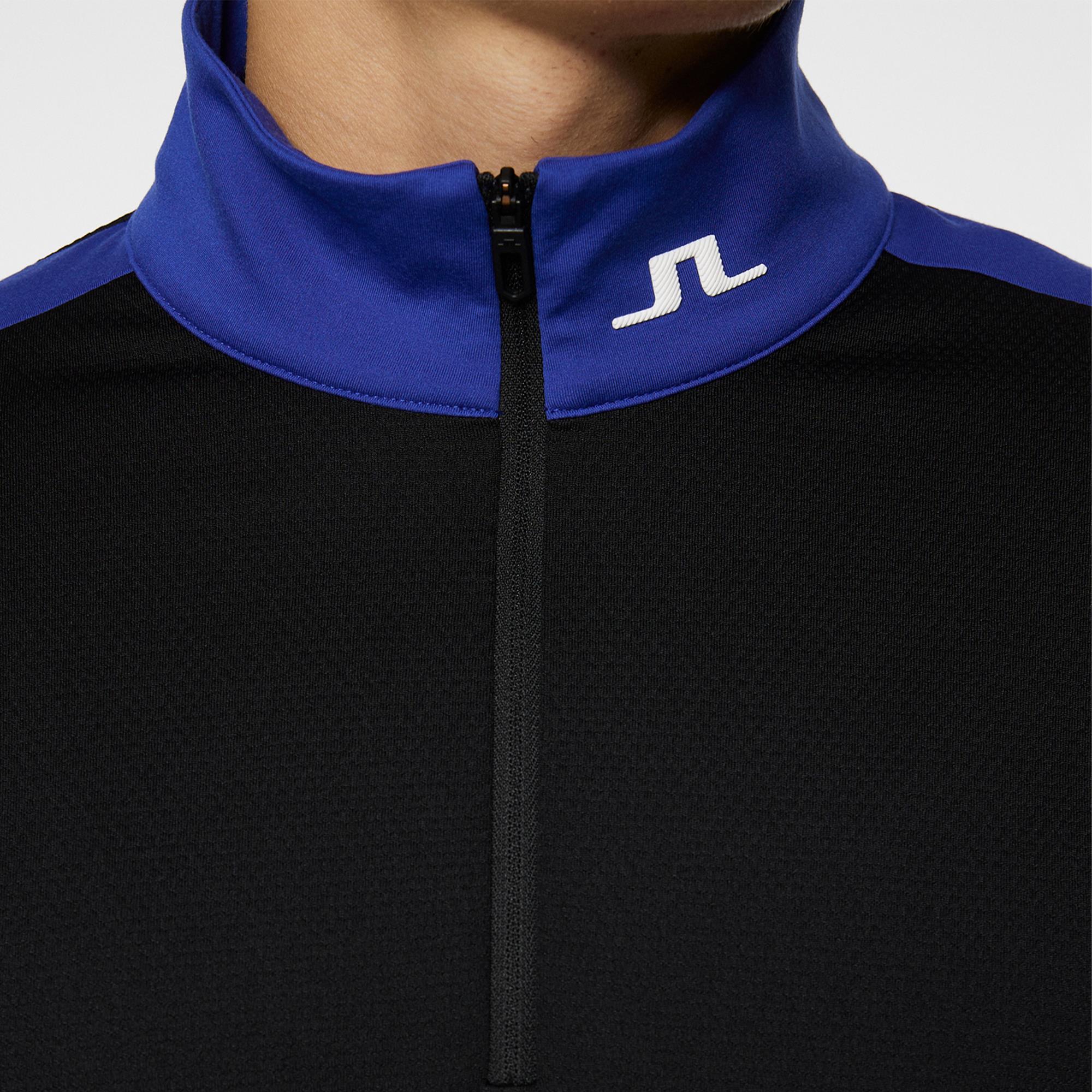 J Lindeberg Heath Strike Mens Golf Mid Layer Clematis Blue